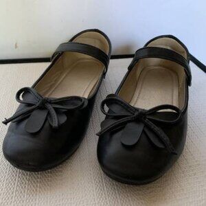 HeHalnom Girls Toddler Size 2 Emma Dress Ballet Flat Shoes in Black